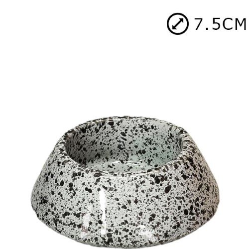 Suporte de Círios Nº1 em Cerâmica para Cemitério Diam. 7,5cm - Branco