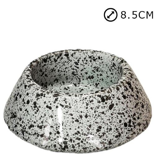 Suporte de Círios Nº2 em Cerâmica para Cemitério Diam. 8,5cm - Branco