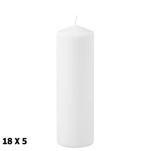 Vela Decorativa 18x5cm - Branco