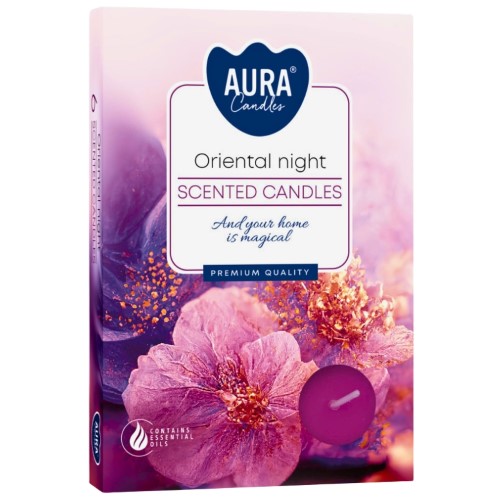 Velas Tealight Perfumadas - Pack 6, 272 Noite Oriental