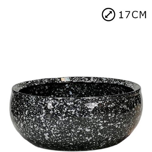 Taça Nº1 em Cerâmica para Cemitério para Esponja 17cm - Preto