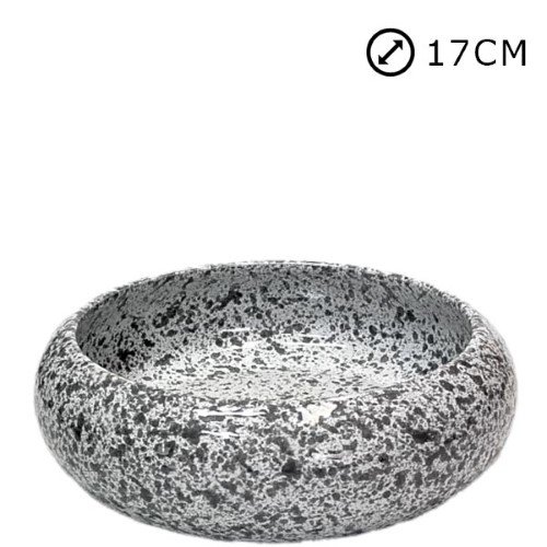 Taça Pneu Nº1 em Cerâmica para Cemitério para Esponja 17cm - Branco