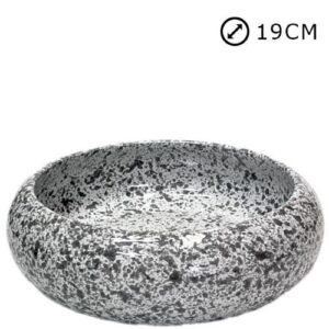 Taça Pneu Nº2 em Cerâmica para Cemitério para Esponja 19cm - Branco