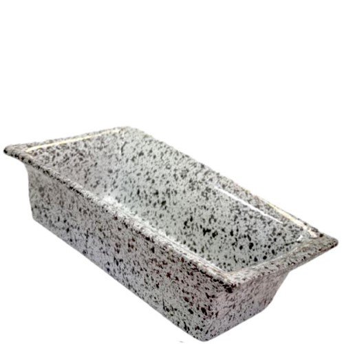 Taça Reta Nº1 em Cerâmica para Cemitério - Branco