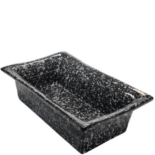 Taça Reta Nº1 em Cerâmica para Cemitério - Preto