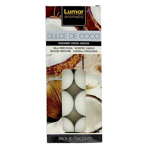 Velas Tealight Perfumadas - Pack 10, Coco