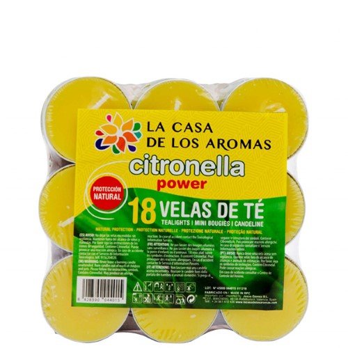 Velas Tealight Perfumadas - Pack 18, Citronela