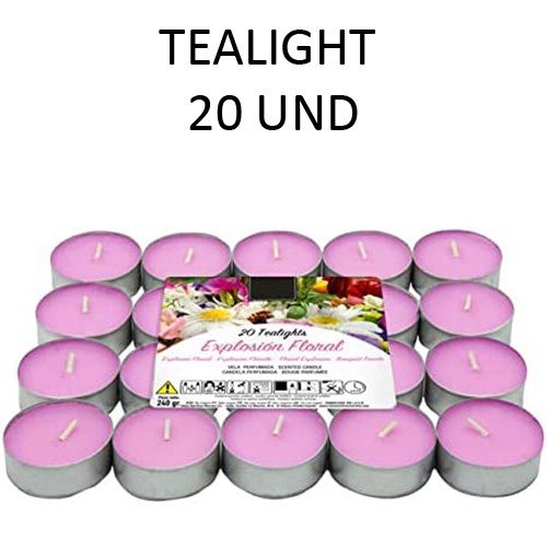 Velas Tealight Perfumadas - Pack 20, Floral