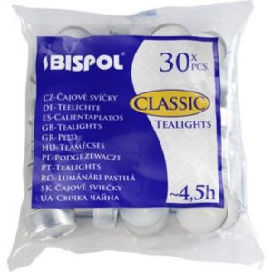 Velas Tealight - Pack 30, Branco