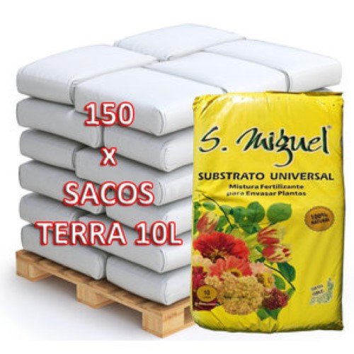 Palete com 150 Sacos de Terra / Substrato Universal para Plantas 10L