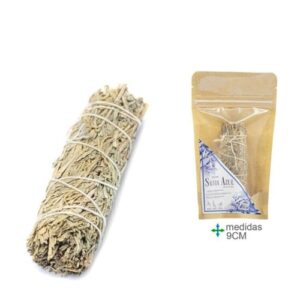 Tocha de Sálvia Azul com 9 cm, para uso como incenso natural