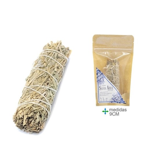Tocha de Sálvia Azul com 9 cm, para uso como incenso natural