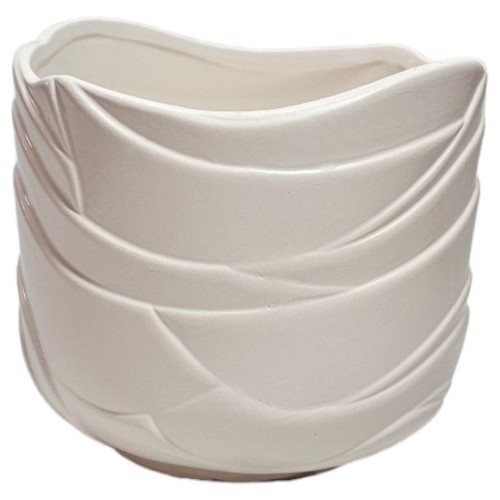 Vaso em Cerâmica 13x11,5cm - Creme