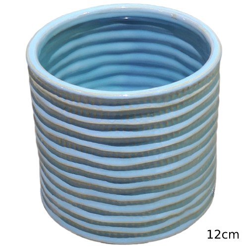Vaso em Cerâmica 12cm - Azul
