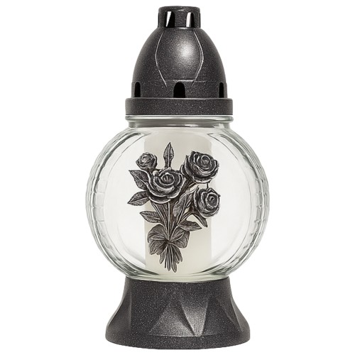 Candeeiro de Vidro com Tampa - Recarga P195