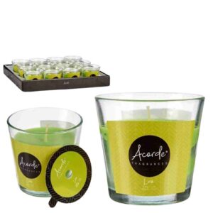 Vela Perfumada em Copo de Vidro - 27h Duração, Lilás