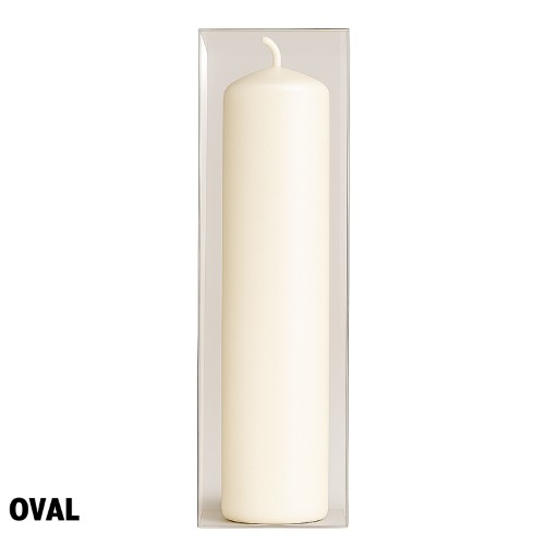 Vela de Batizado Oval 170g - Creme