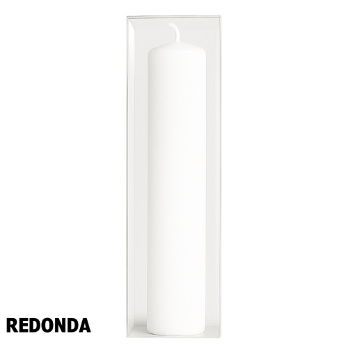 Vela de Batizado Redonda 260g - Branco