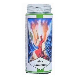 Vela em Copo de Vidro - Abre Caminhos