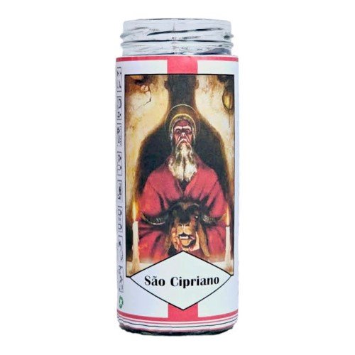Vela em Copo de Vidro - São Cipriano