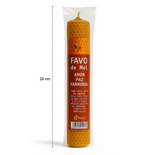 Vela Favo de Mel 26cm x 3cm