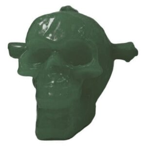 Vela Figura Caveira 3 Mechas - Verde