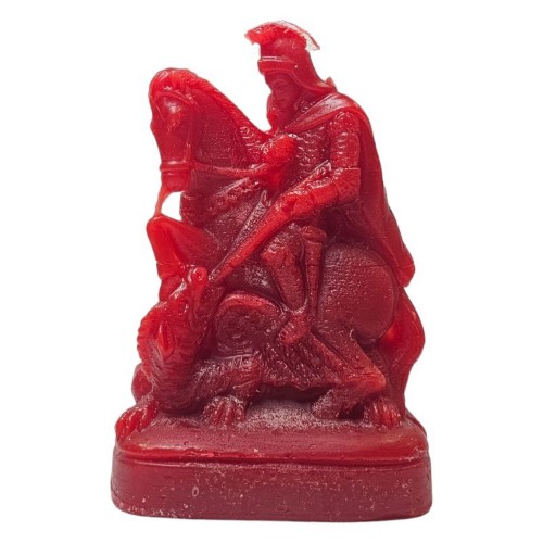 Vela Figura São Jorge - Vermelho