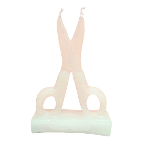 Vela Figura Tesoura - Branco