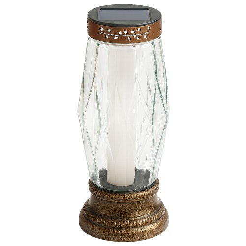 Candeeiro Solar em Vidro