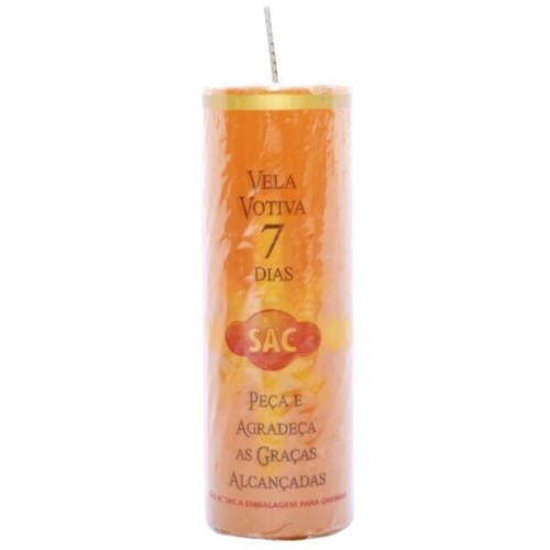 Vela Votiva 7Dias - Laranja