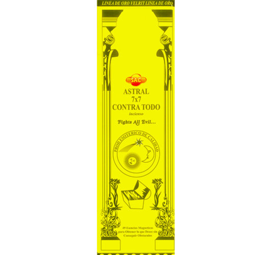 Incenso SAC em Vareta - Astral 7x7 Contra Tudo