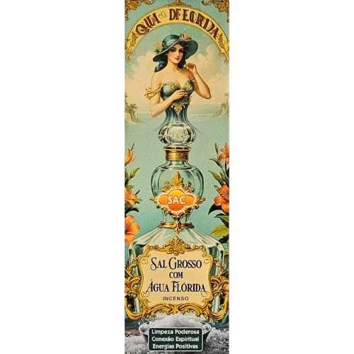Incenso SAC em Vareta - Sal Grosso com Água Flórida
