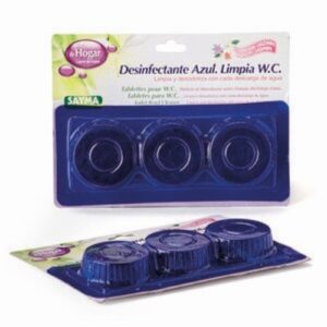 Pastilhas Desinfetantes Água Azul para Autoclismo - Pack 3