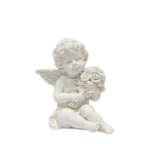 Anjo Sentado em Resina 12cm - Modelo B