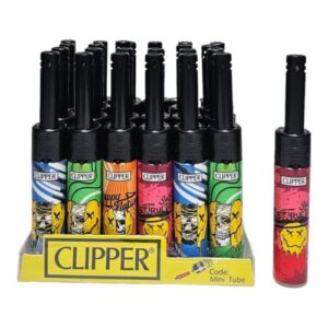 Isqueiro Clipper Mini Tube Recarregável - Dead Smile