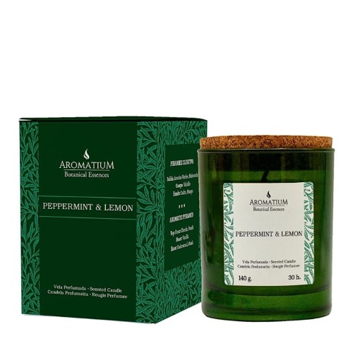 Vela Perfumada em Copo de Vidro 140g - Peppermint and Lemon