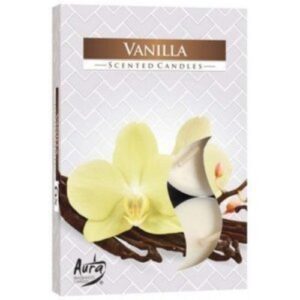 Pack de 6 Velas Tealight Perfumadas com aroma a Baunilha