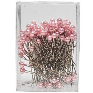 Alfinete com pérola rosa claro de 5mm