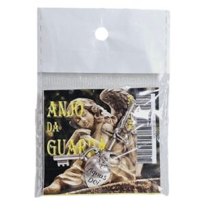 Amuleto em Metal com imagem de Anjo da Guarda