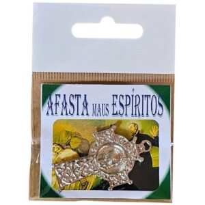 Amuleto em Metal Cruz Afasta Maus Espíritos