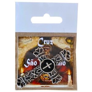 Amuleto em Metal Cruz de São Cipriano
