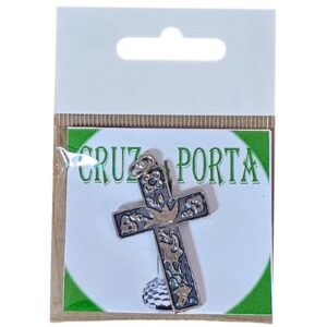 Amuleto em Metal Cruz da Porta