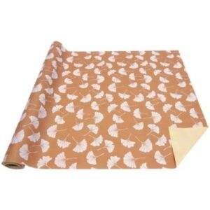 Rolo de celofane decorado com folhas, 60cm x 25m