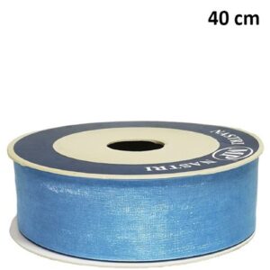 Rolo de Fita de Organza Azul Claro 40mm x 50m