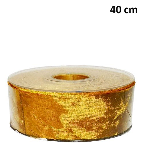 Rolo de Fita de Tecido Dourada 40mm x 10m