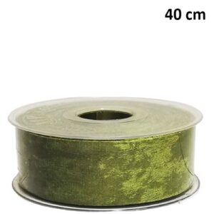 Rolo de fita de tecido verde 40mm x 10m