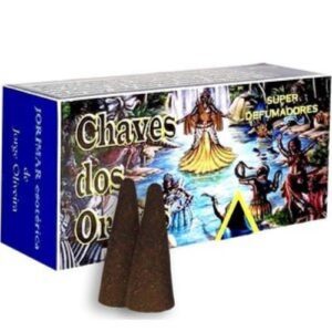 Defumador Cone Chaves dos Orixás em caixa colorida