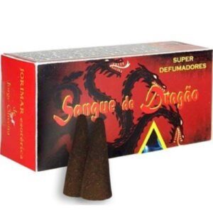 Defumador Cone Sangue de Dragão com caixa vermelha