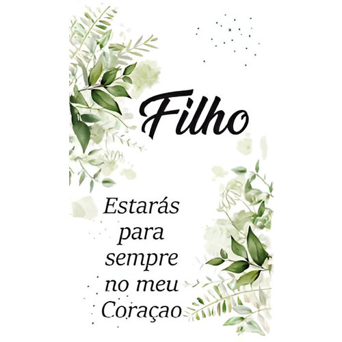 Etiqueta Decorativa para Velas com a palavra Filho