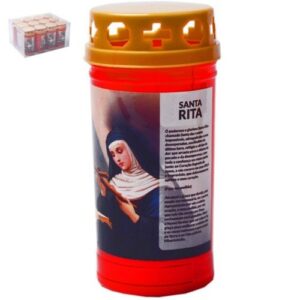 Círio Vela Elétrica com Imagem de Santa Rita